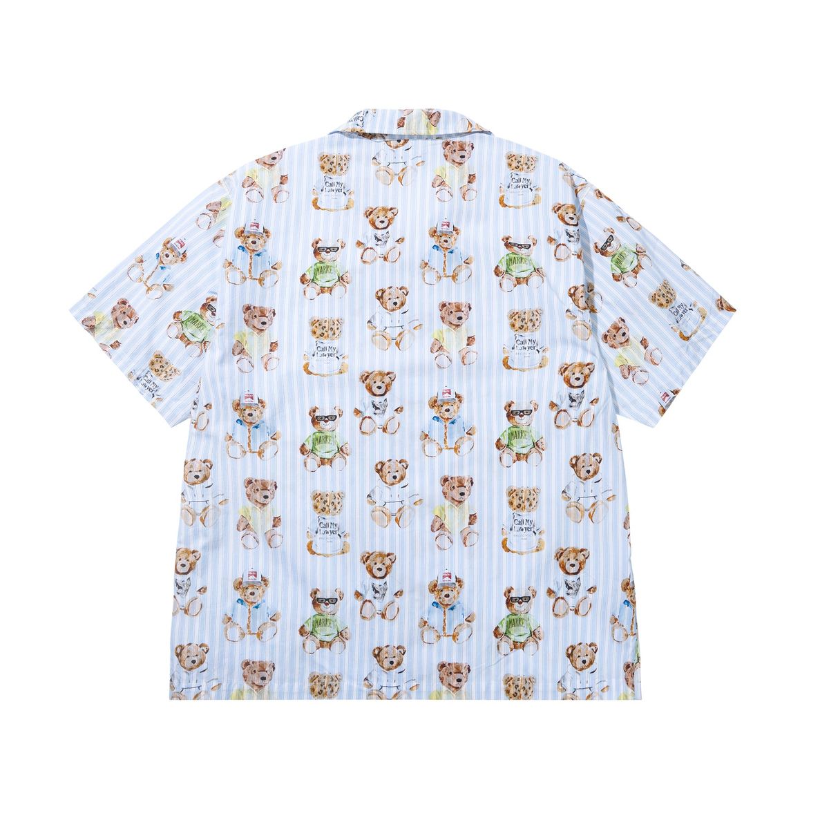 Market Teddy Striped Short Sleeve Woven Shirt