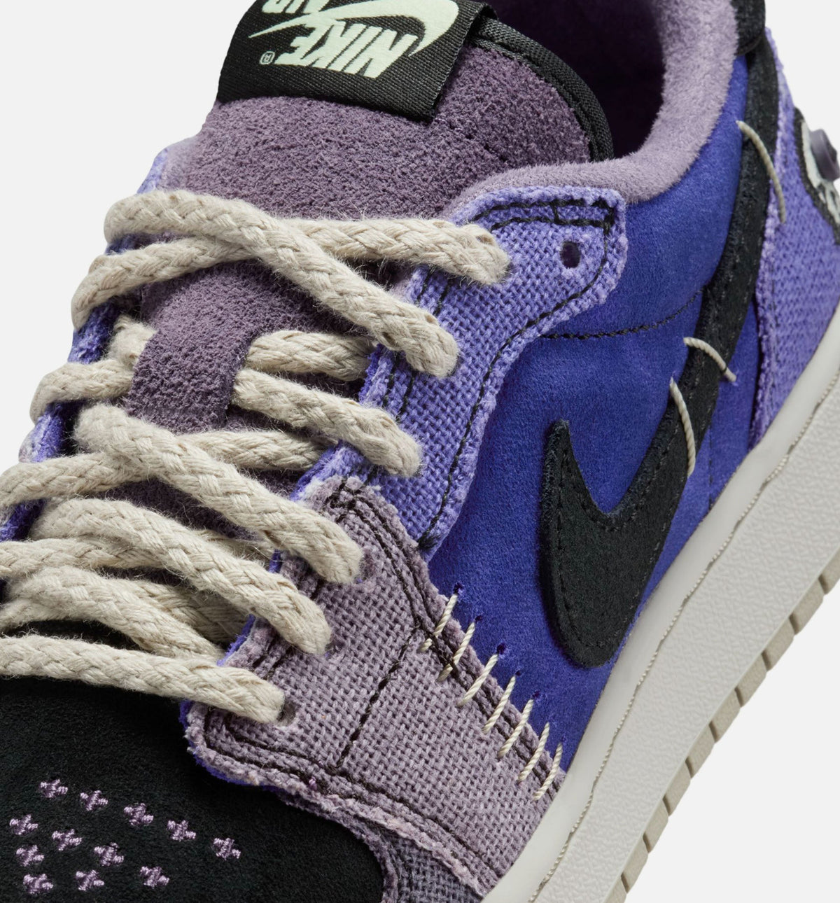 Air Jordan 1 Low OG Grade School Lifestyle Shoes - Regency Purple Dark Raisin