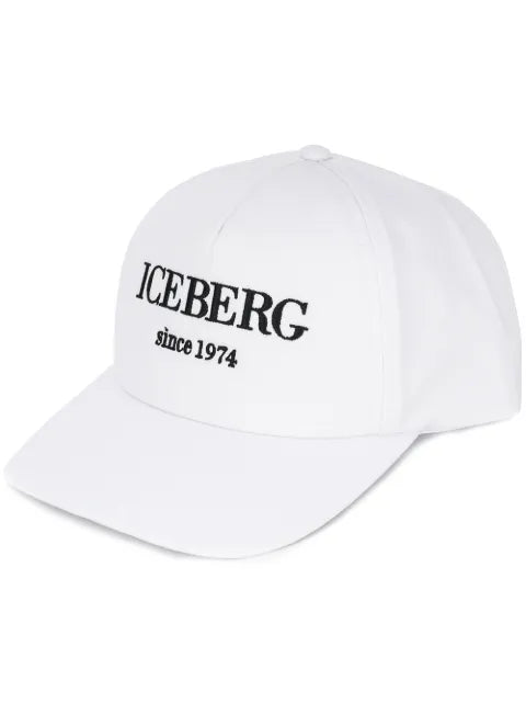Iceberg logo-embroidered baseball cap