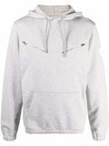 Alexander McQueen skull-patch zip-detail hoodie
