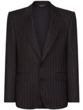 Dolce & Gabbana striped single-breasted blazer