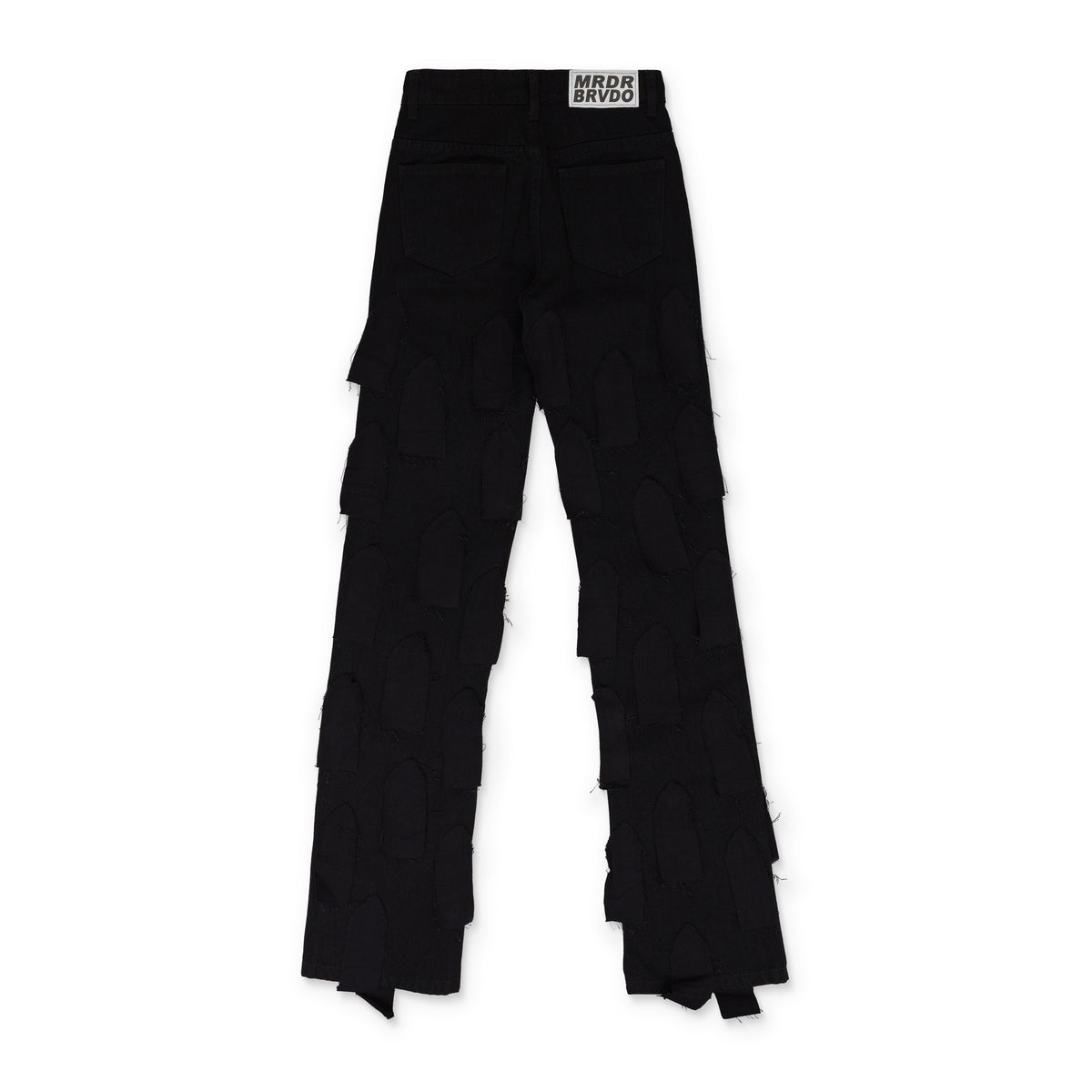 BLACK FLYAWAY STRAIGHT-FIT JEANS