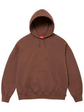 Supreme satin-appliqué "Brown" hoodie