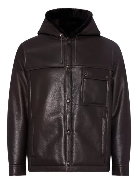 Yves Salomon hooded shearling jacket