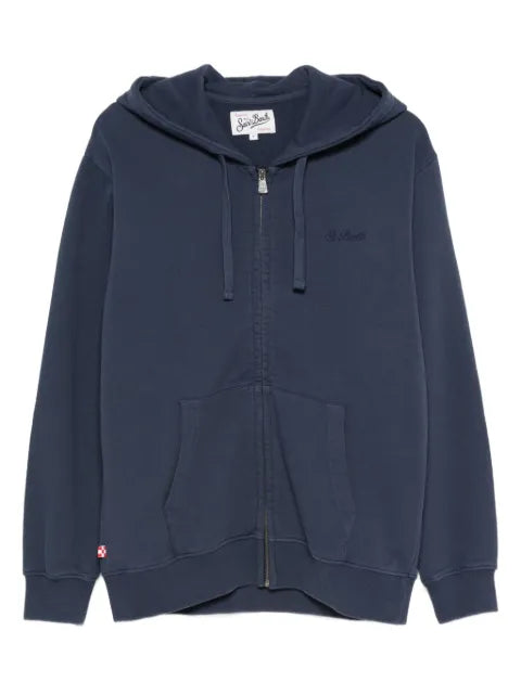 MC2 Saint Barth zip hooded mercer light sweater