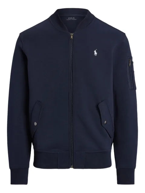 Polo Ralph Lauren zip-up embroidered bomber-style sweatshirt