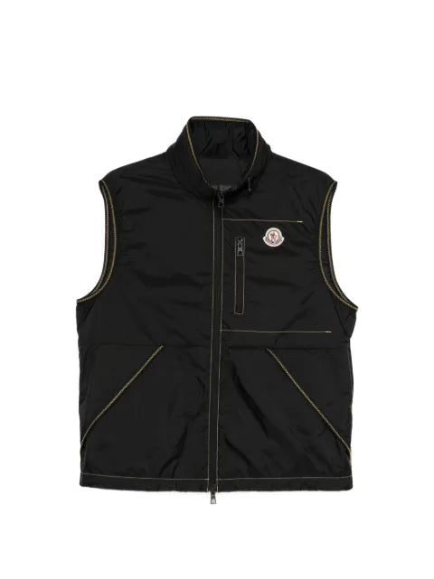 Moncler Ansiei contrast stitch vest