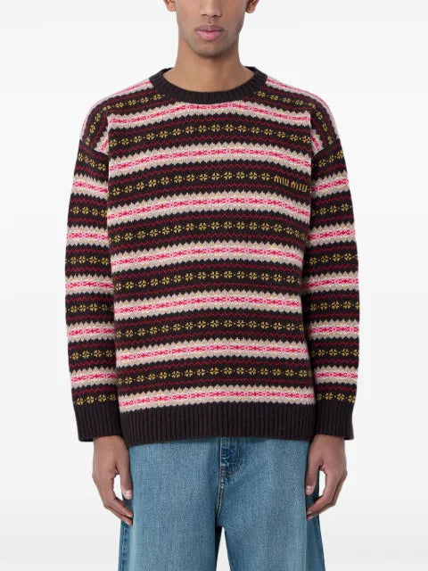 Miu Miu Fairisle-patterned sweater