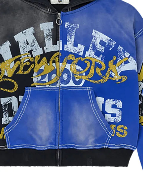 Vale big zip-up hoodie