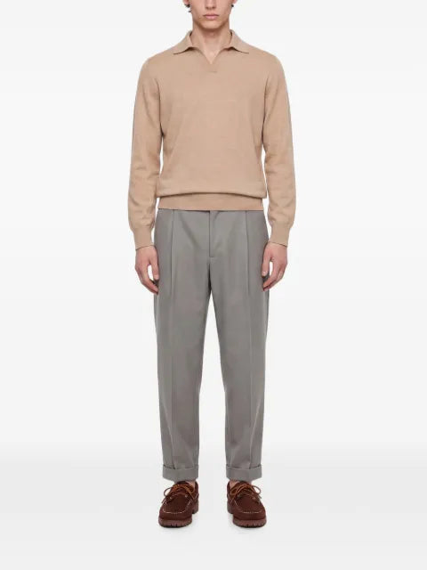 Brunello Cucinelli long-sleeve polo-collar sweater