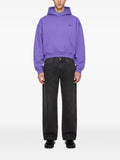 ERL logo-embroidered cropped hoodie