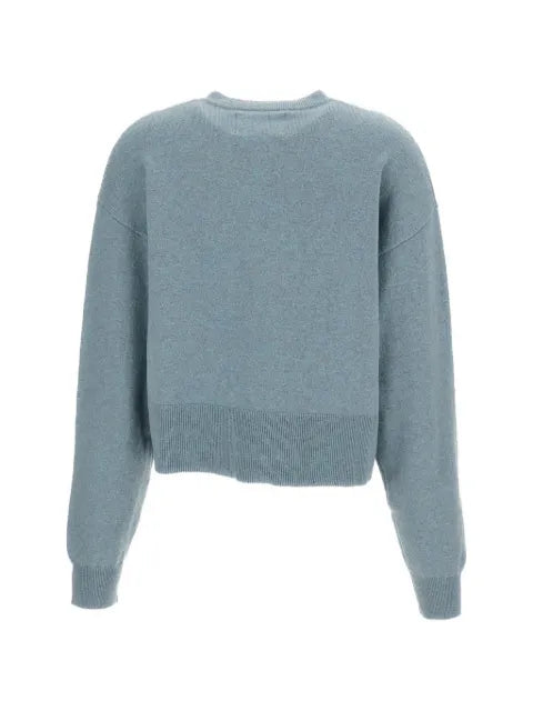 extreme cashmere crew-neck button-up cardigan