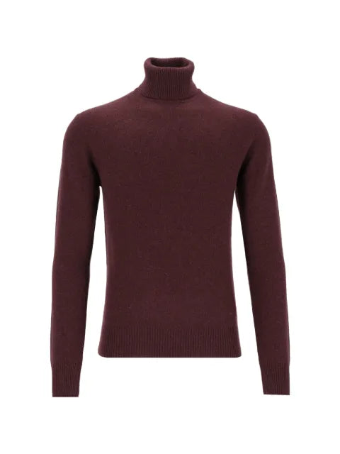 Emporio Armani plain-knit pure cashmere rollneck jumper