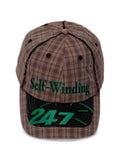 KAP Company Tabloid check-print baseball cap