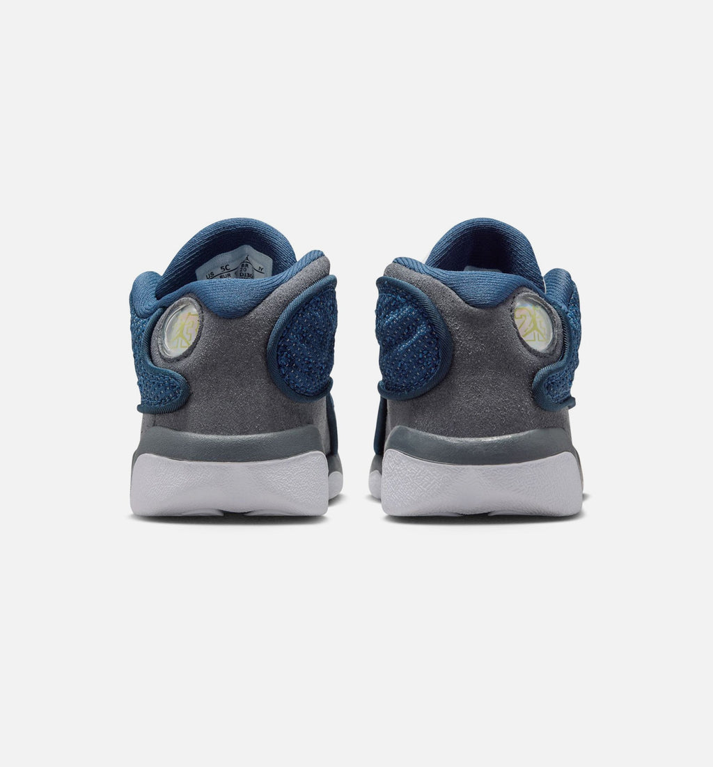 Air Jordan 13 Retro 'Navy and Flint Grey' - Infant/Toddler Lifestyle Sneaker (Navy/University Blue/Flint Grey/White)