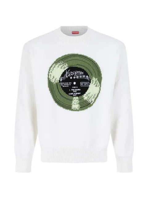 Kenzo Sounds intarsia cotton sweater
