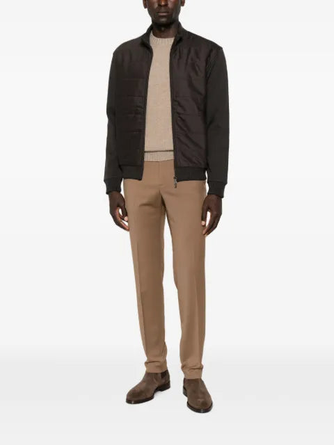 Fay quilted zip-up jacket
