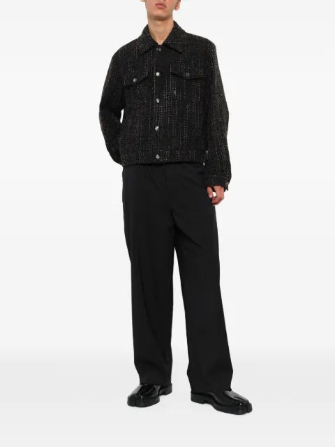Wooyoungmi tweed trucker jacket