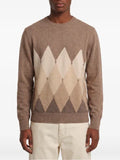 Ballantyne diamond-pattern cashmere sweater