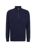 Barbour Ronson tartan-patch half-zip sweater