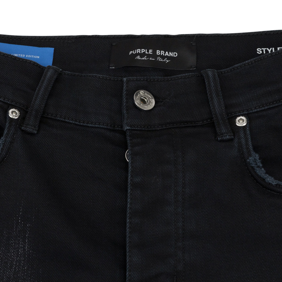 Black High Contrast Dye Skinny Jeans