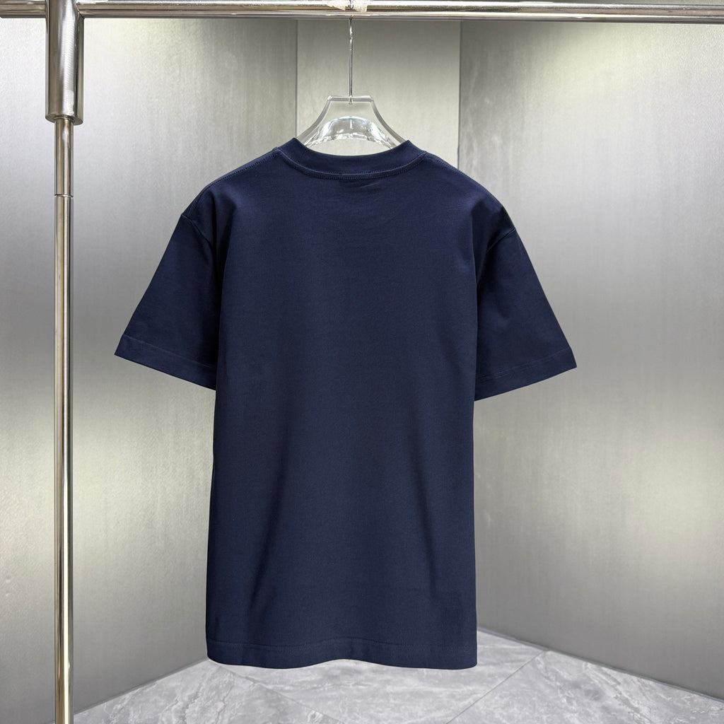 Moncler Badge Essential T-Shirt Navy