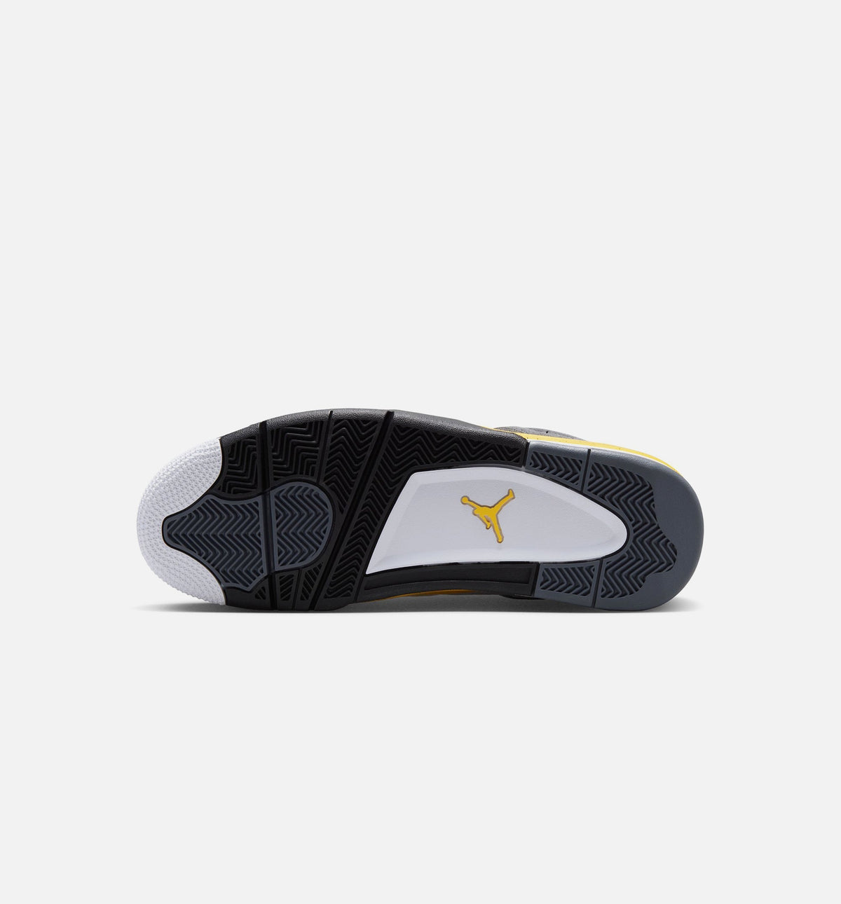Air Jordan 4 Retro Rare Air Tour Yellow Men's Sneakers - White/Dark Blue Grey/Black/Tour Yellow