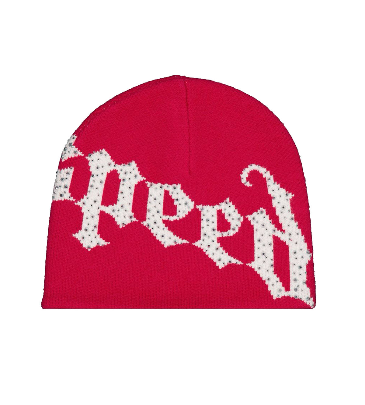 Godspeed Forever OG Logo Studded Beanie Red/White