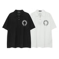 Chrome Heart T Shirts Sanskrit horseshoe print polo shirt short sleeve