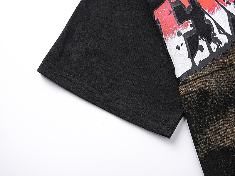 MIXED EMOTION Cowboy Graphic Short-Sleeve T-Shirt