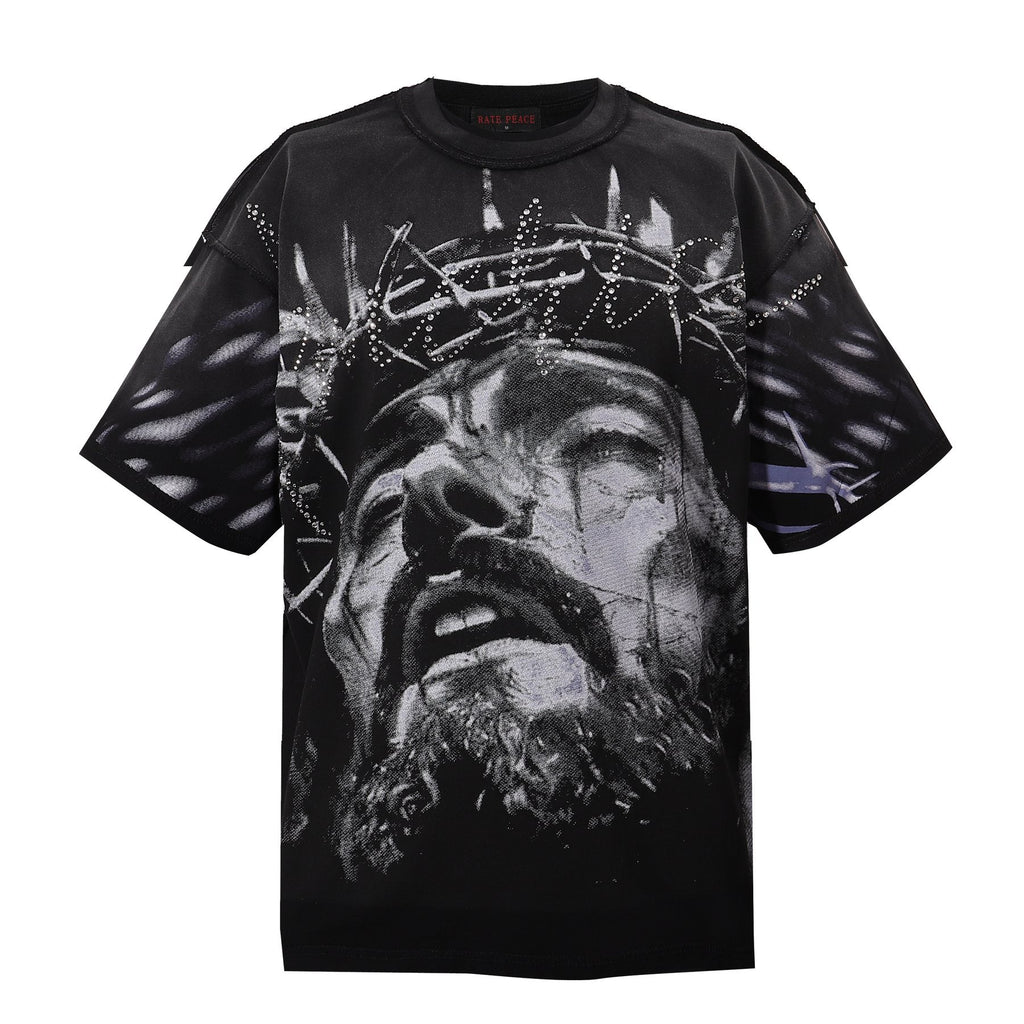 RARE PEACE America First Gothic Graphic T-Shirt