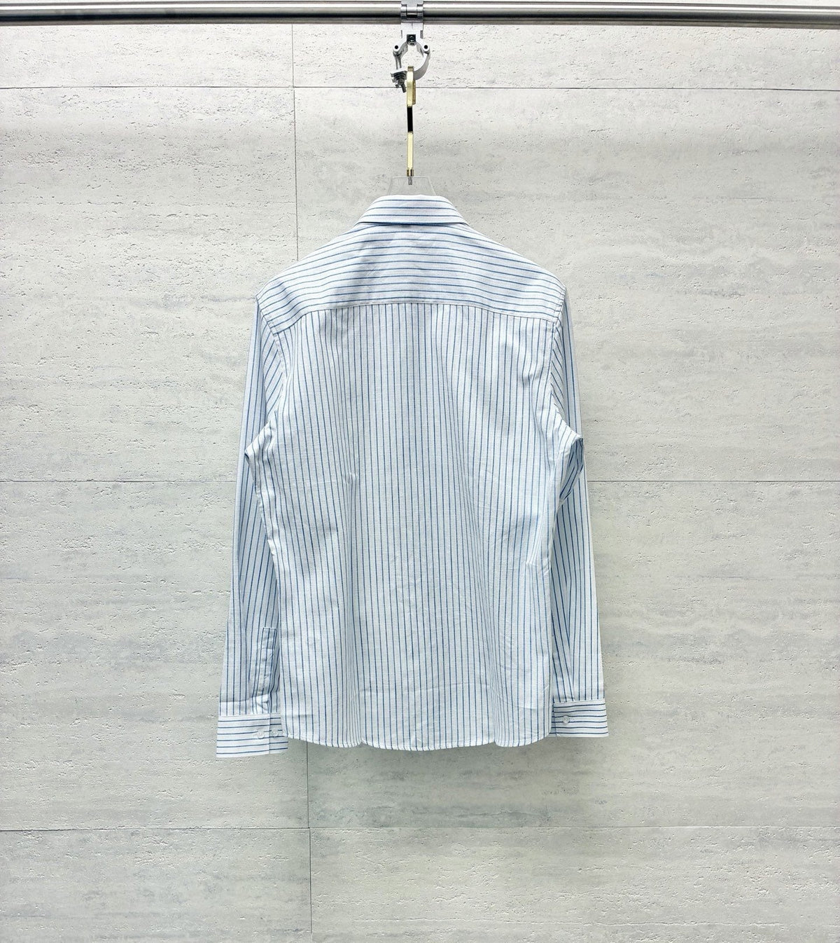 Ralph Lauren Striped Embroidered Long-Sleeve Button-Up Shirt