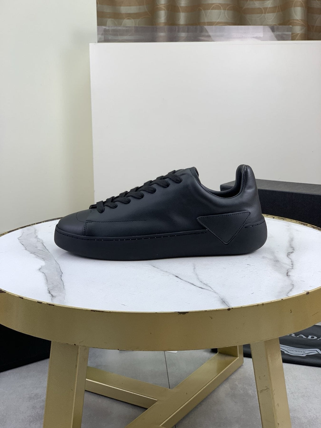 PRADA Triangle Accent Low-Top Sneakers