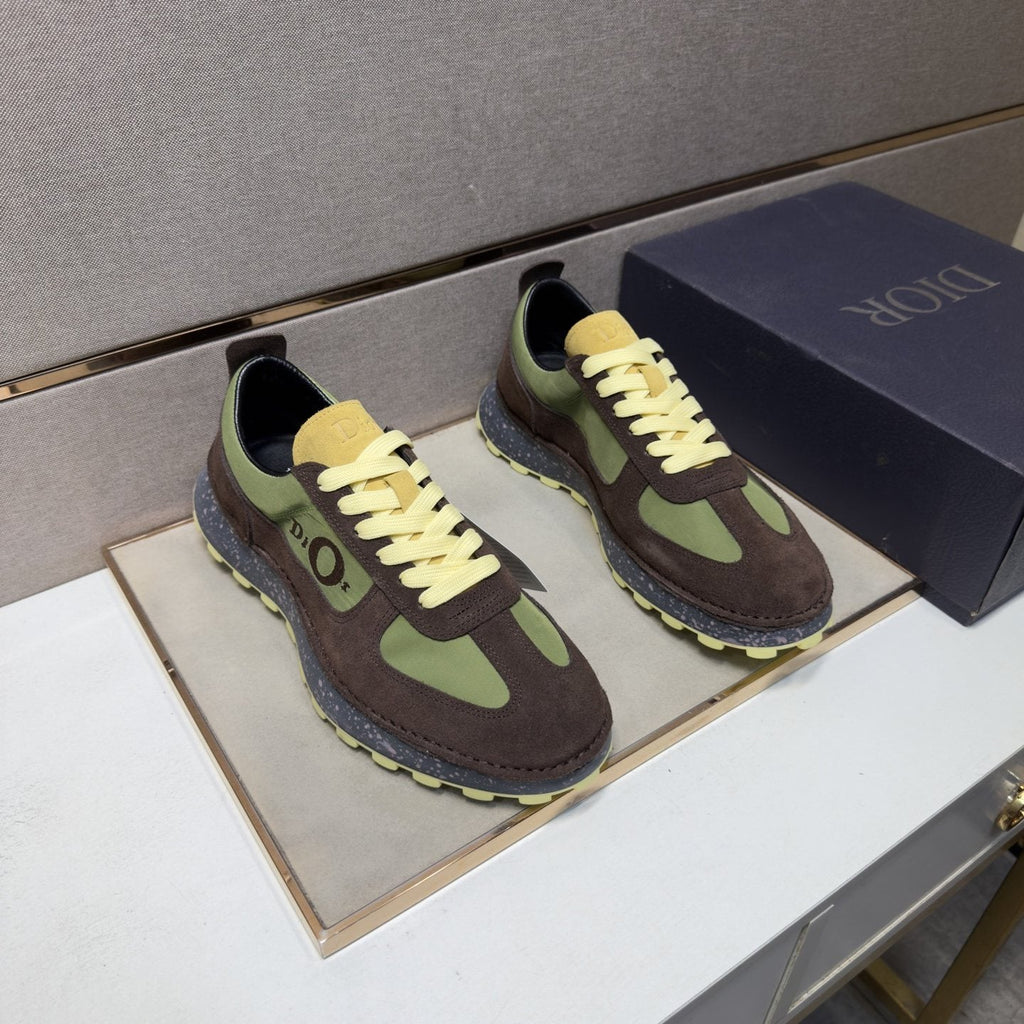 Dior Men's Paneled Lace-Up Sneakers