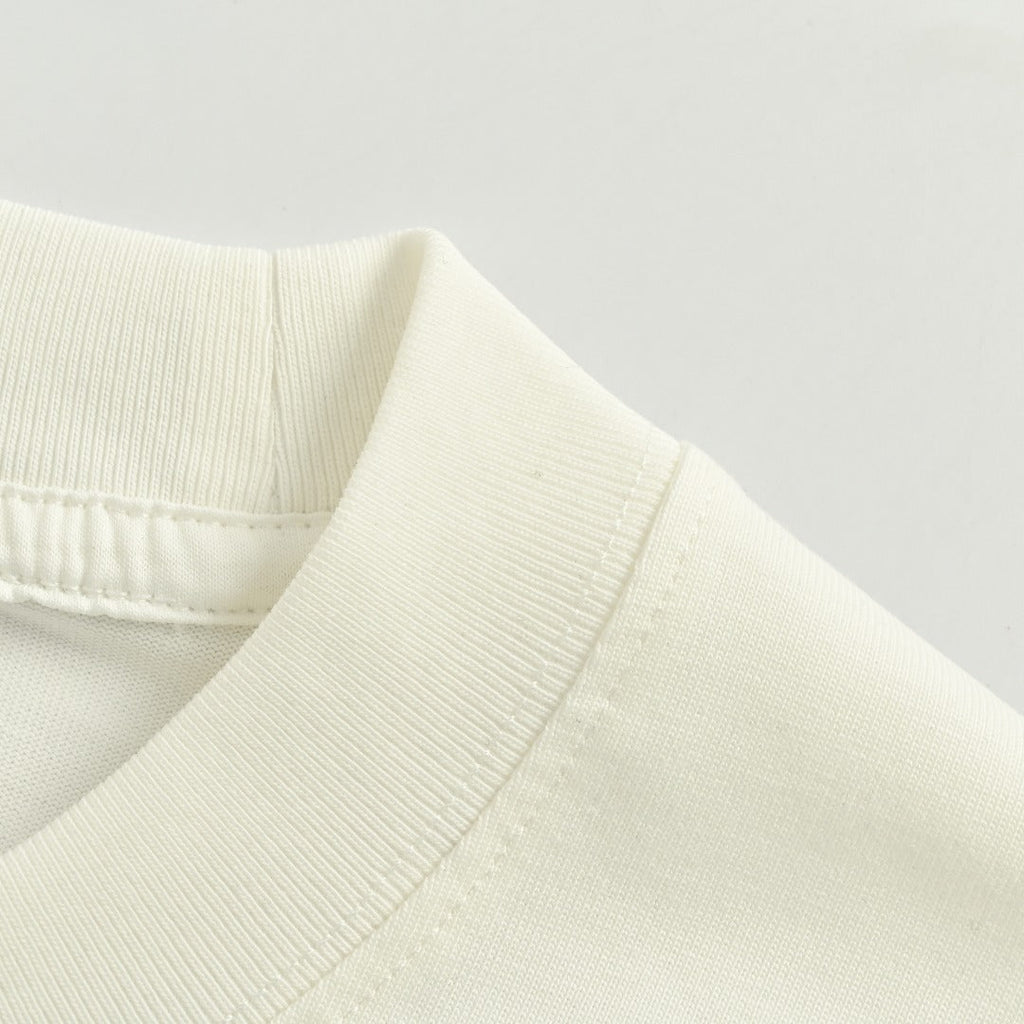 Louis Vuitton 25FW Dreamin' Man Graffiti Slogan Print Long Sleeve T-Shirt White